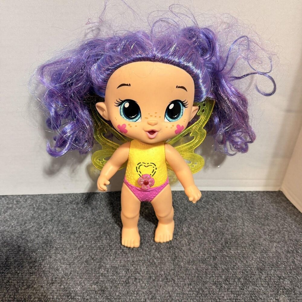 Hasbro Baby Alive Fairy Doll Purple Hair Wings 9 Inch Interactive Toy 2021